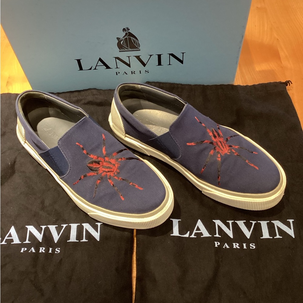 Lanvin Mens slip on spider sneaker